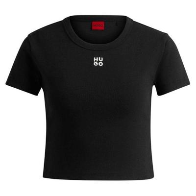 Hugo Womens/Ladies Logo Cotton Crop T-Shirt