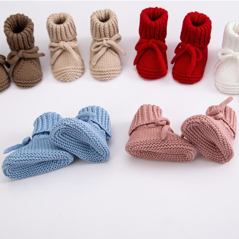 Breathable Infant Walking Shoes Soft Cotton Fabric Baby Booties Skid Proof Bottom Stylish Bowknot Design EasyTied