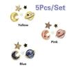 Fashion Temperament Simple Korean Personality Earrings Decoration Planet  Universe Earrings Colorful Personality for Girl