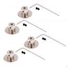 Metal Flange Shaft Coupling Rigid Motors Guide Bearing of 4 Pack