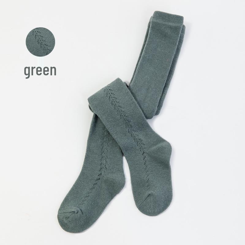 Spanish Style Cotton Mesh Baby and Toddler Leggings for Spring/Summer