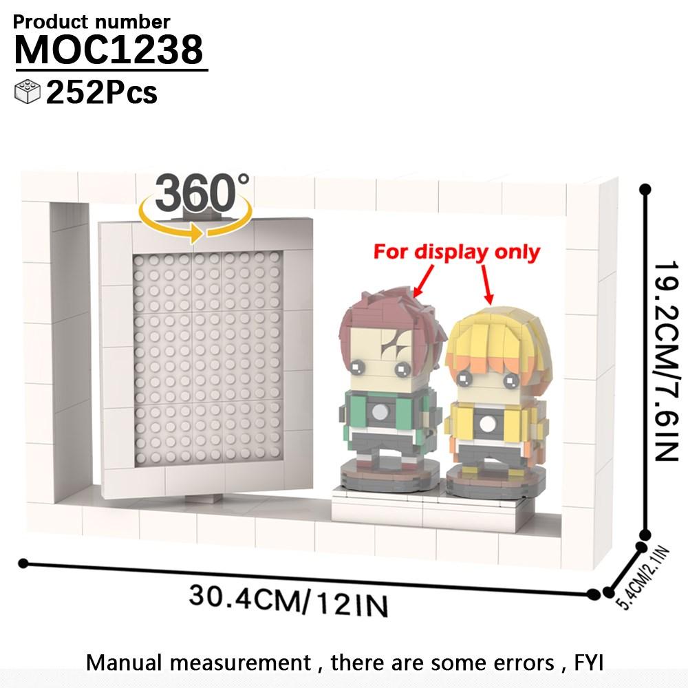 MOC Stand Movie Anime Military Action Figure Display Stands Box Blocks Compatible 75257 05007 75105 High-Speed Championed Block Bricks Toys Playsets