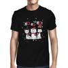 1T T Shirt Mens Ho Festive Cats Christmas