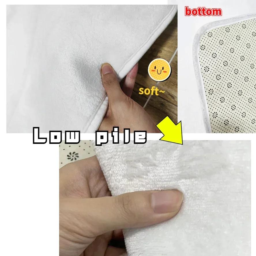 Modern Light Luxury Carpet for Living Room Decoration Bedroom Carpets Large Size Minimalism Rug Non-slip Children's Play Mat