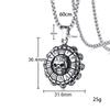 Korean Stainless Titanium Steel Men'S Necklace Pendant Personalized Tag Student Trendy Male Skull Jewelry