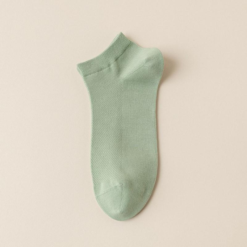 1/5/10 Perechi de Șosete de Vară pentru Bărbați Bumbac Pur Plasă Respirabile și Absorbante de Transpirație Șosete Scurte Culoare Solidă Deodorante Șosete de Afaceri pentru Bărbați