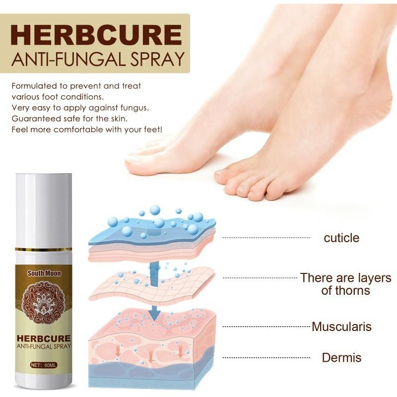 South Moon Herbal Foot Spray With Moisturizing Formula For Odor Control And Sweat Relief 60ml