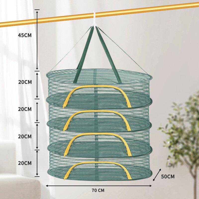New Style Mosquito-Proof Drying Net for Fish, Chili, Bacon, Sweaters, Underwear - Fully Enclosed Design