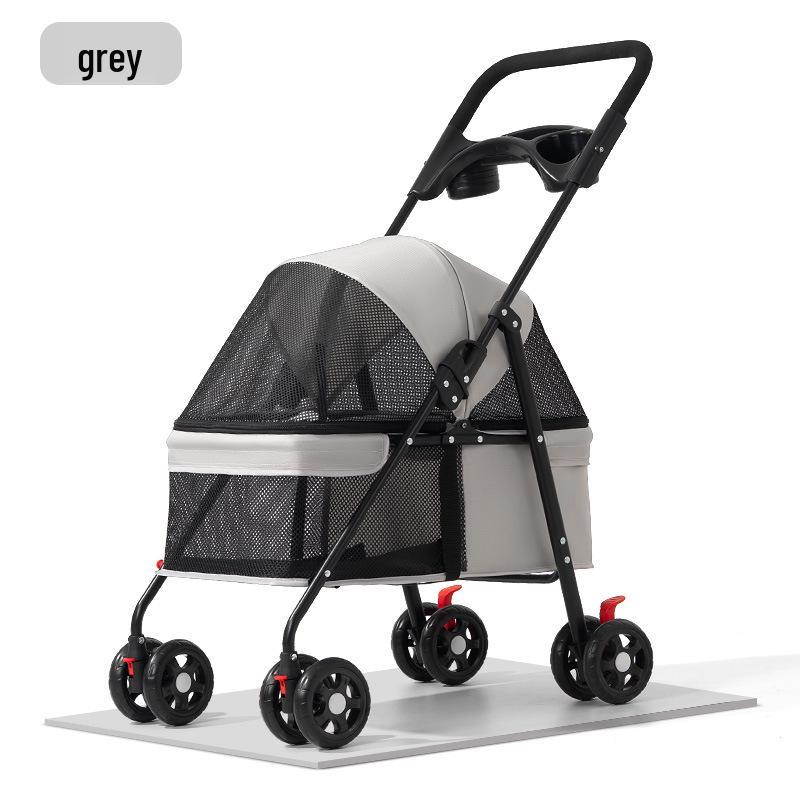 Lightweight Foldable Pet Stroller for Cats and Dogs - Travel and Outdoor Use