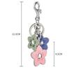 Creative Retro Bag Hanging Ornaments Elegant Multipurpose Flower Keychain Lightweight Backpack Pendant Decoration Gifts