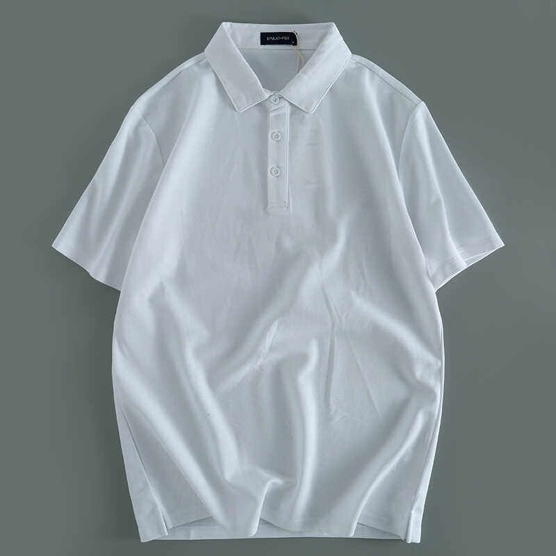 Export Tail Order Factory Leftover Stock Summer Thin Short-Sleeved Polo Shirt Loose Plus Size Men Business Casual Top Clothes