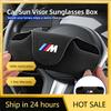 2025 Porta occhiali da sole clip per parasole auto, custodia porta occhiali da sole, accessori per BMW Serie 1 3 5 X1 X4 X5 X7 G20 G38 F20 F39 F48