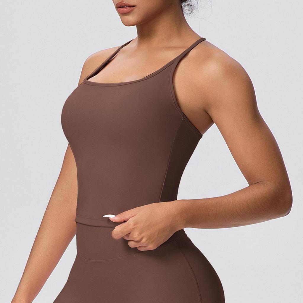 Cloud-like Quick-drying Cross-strap Y-back Sports Vest for Running & Yoga