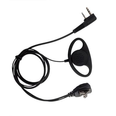 K-Head Walkie-Talkie Single-Sided Earpiece with D-Type Earpiece and Iron Clip