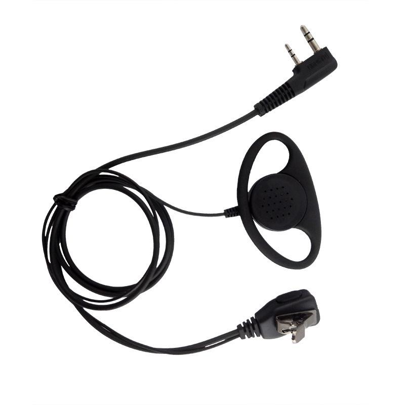 K-Head Walkie-Talkie Headset with D-Type Ear Hook and Single-Sided Earbud