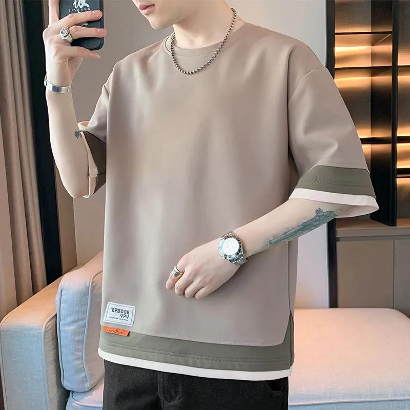 Summer Oversized 8XL Men's T-Shirts Drop Shoulder Male T-shirts Clothes Man Top Tees