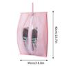 PEVA Portable Shoe Storage Bag Zipper Shoes Closet Organizer Travel Waterproof Pocket Large Capacity Sundries Bag Shoe Pouch