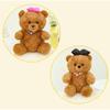Cute Bear Bow Plush Toy Cute Cartoon Girl Child Bedroom Decoration Doll Gift