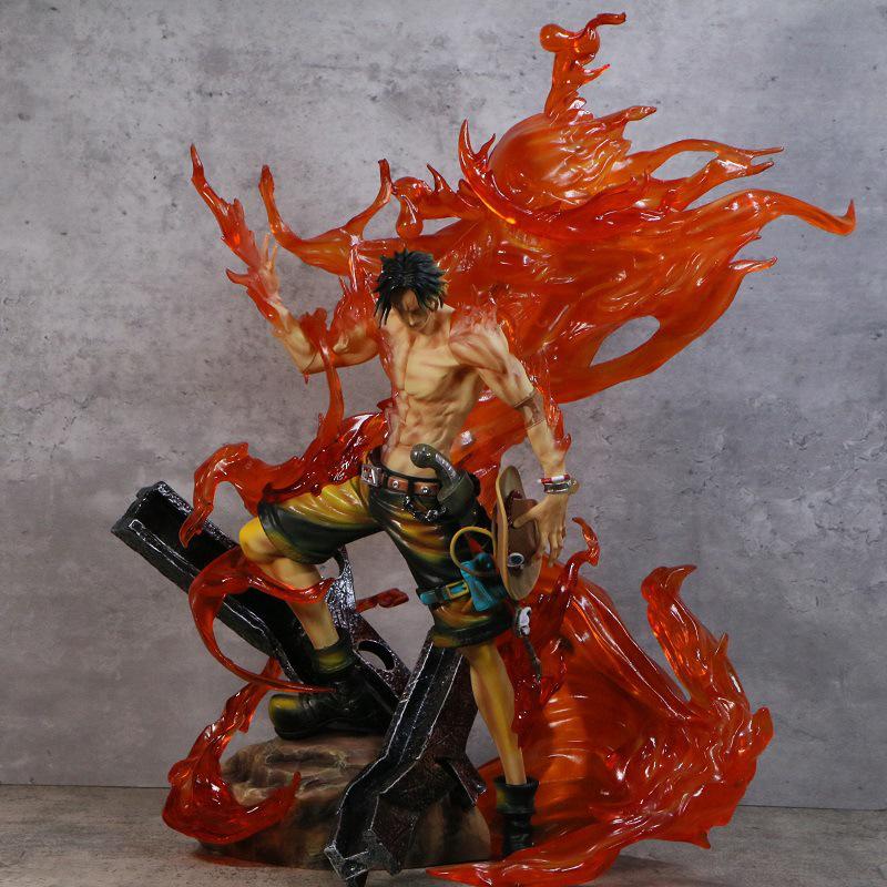 One Piece Ace Fire God Light-Up Figure