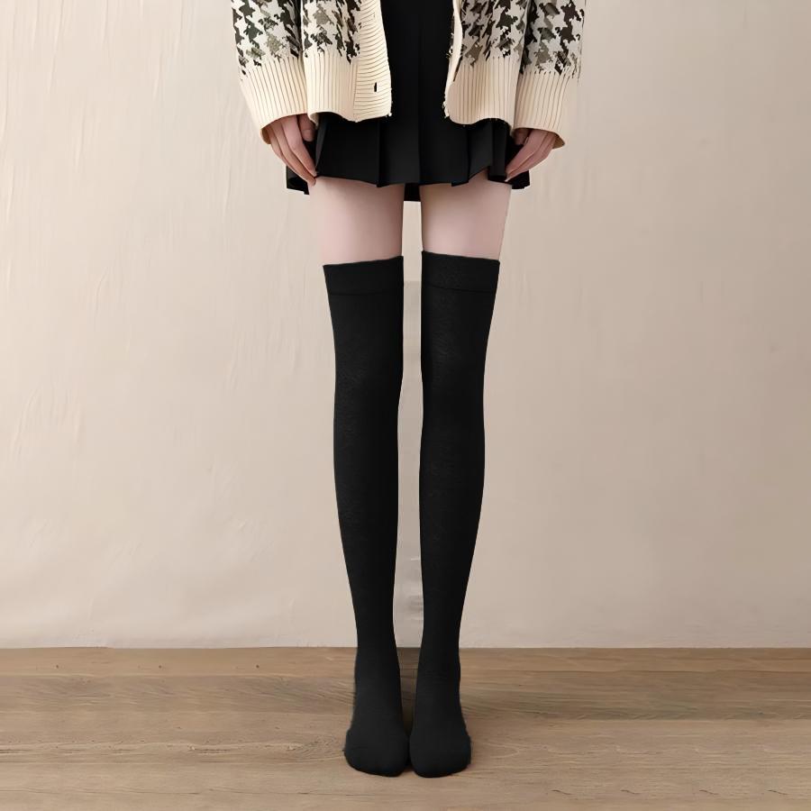 Women New Winter Warm Long Socks Thick Thermal Knee High Overknee Breathable Harajuku Jk Long Overknee Calf Socks