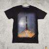 SpaceX Shirt Heren Medium Zwart Falcon 9 Raket Landing Grafisch Ruimte Logo Tech Unisex T-shirt