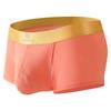 Men's Spring Summer Ice Silk Space Warehouse Free From Stripping Side Opening Double U Convex Bag Quad Briefs