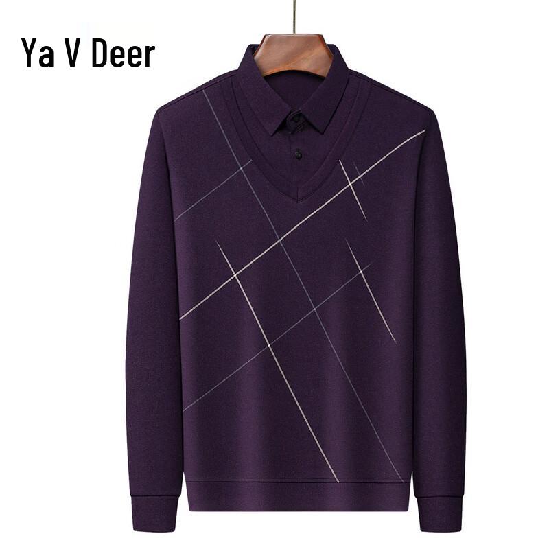 Ya Lu Men s Faux Two-Piece Thermal Knit Sweater 175/110