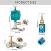 Butane Cylinder Quick Connect Adapter with Stable Pressure Valves Quick Connector Simple Installs for Outdoor Camping