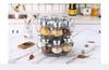 Rotating12Pcs Condiment Set Spice Jar StorageBox HomeKitchen Cruet Condiment Bottle Coffee Sugar Seal Jar Container Rack