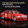 1/24 Scale Benz S W140 320SEL Modified Version Super Racing Car Alloy Metal Diecast Model Car Collecting Hobbies Ornaments