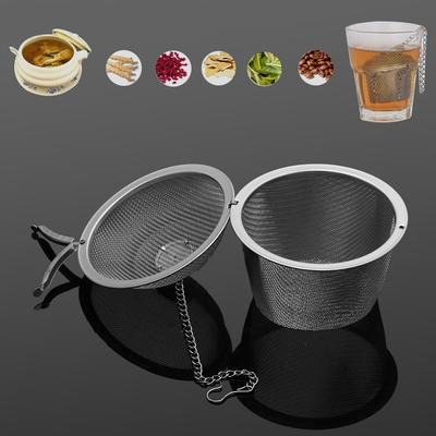 Practical Reusable Spice Strainer Tea Ball Stainless Steel Mesh Filter Herbal Infuser