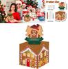 Christmas Gingerbread House Decor Gift Box For Holiday Parties And Festive Atmosphere