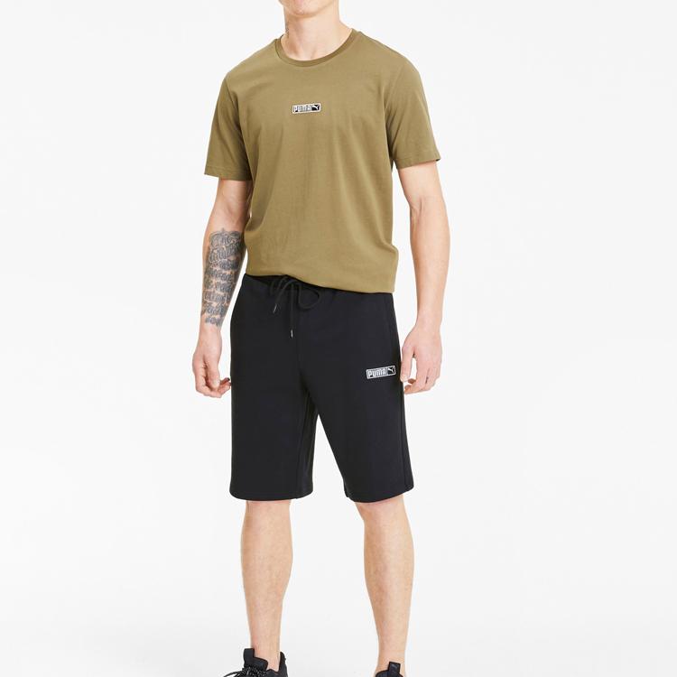 Puma Classics Logo Casual Shorts Men Bottoms Black 597492-01