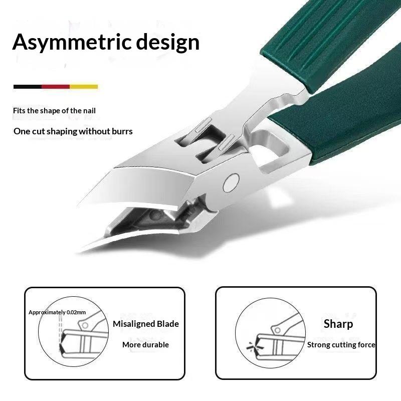 1/3 Pièces Coupe-ongles Obliques Bec d'Aigle 25° Bord Incliné Coupe-ongles Anti-Éclaboussures Cuticule Remover Outil Manucure Pédicure
