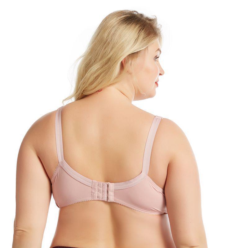 Women's Plus Size Lace Push-Up Bra with Underwire and Side Support