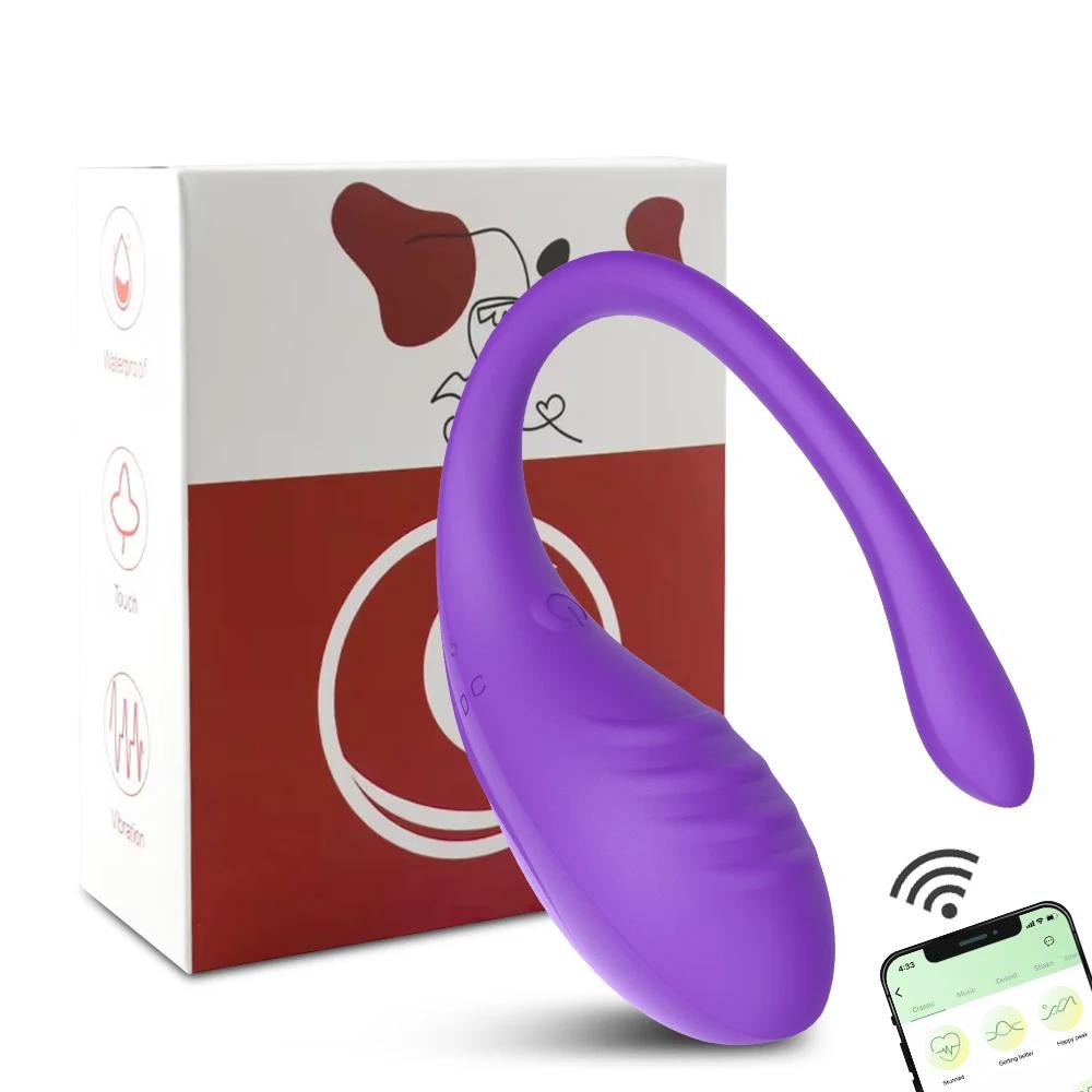 Wearable Dildo Vibrating Egg 9 Modes APP Remote Control Vaginal Massage Clit Stimulator Vibrator Female Sex Toys for Adults