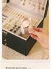 Three-Layer Leather Jewelry Box with Lock - Large Capacity, Dustproof, Multifunctional Storage
