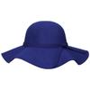 Female Hat French Retro Bowler Hat Women Wide-brimmed Wavy Fedora Hat Autumn and Winter Bow Hat Hat Adult Children Hat