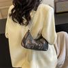 Trendy Denim Shoulder Bag 2024 Chic Chain Detail Medium Size Crossbody Bag For Women