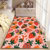 Colorful strawberries artistic pattern carpet Yoga living room room decor children's crawling mat doormat area rug games mat