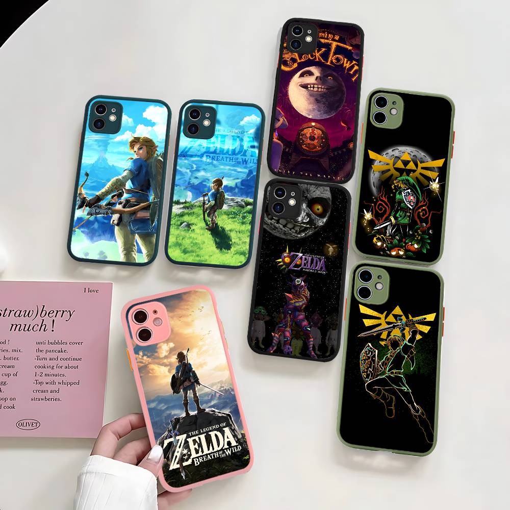 Hot Game The Legend Of Zeldas Silicone Matte Phone Case For Iphone 13 14 15 16 Pro Max 11 12 X Xs Max Soft Cover