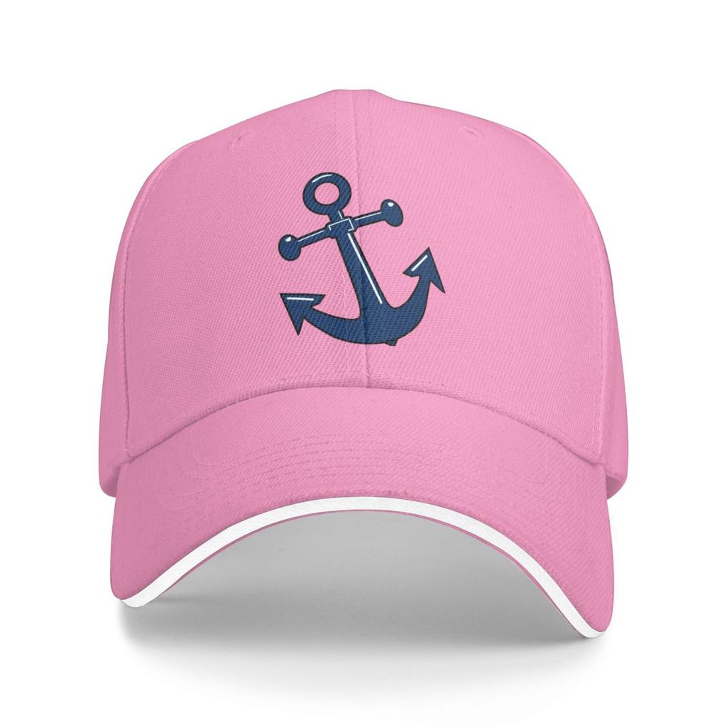 Anchor Print Baseball Cap Unisex Adjustable Sandwich Hat Vintage Outdoor Summer Travel Sun Snapback Cap Cap for Women for Man