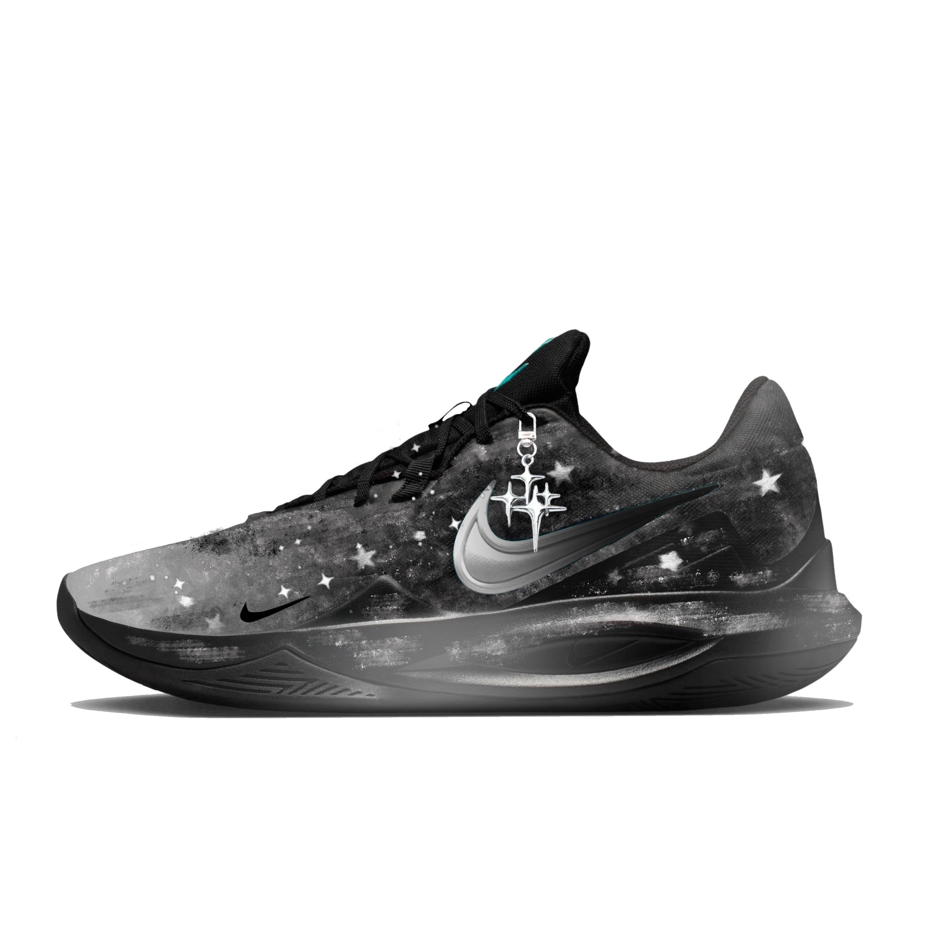 Nike Precision 6 Basketball Shoes Men s Low top Silver/White/Black IO7605-040(Team861-) 41