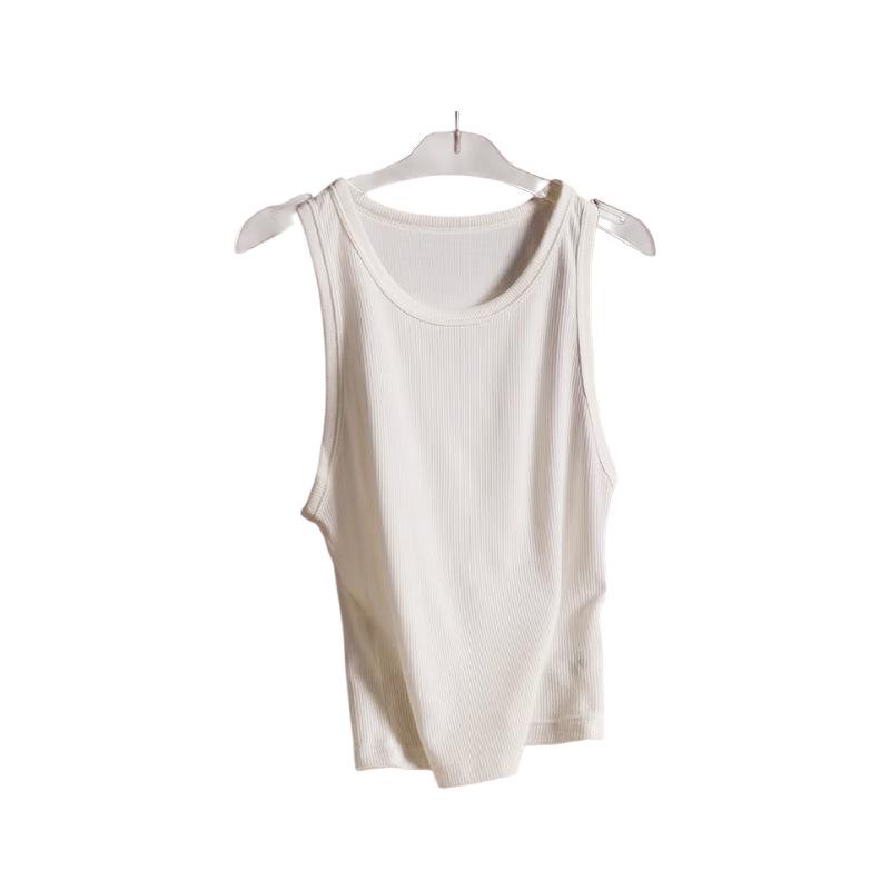 BoHang Spring/Summer Mulberry Silk & Modal Cotton Racerback Tank Top for Women Medium белый