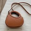 Fashionable Shoulder Bag for Women PU Messengers Bag Half Moon Crossbody Bag