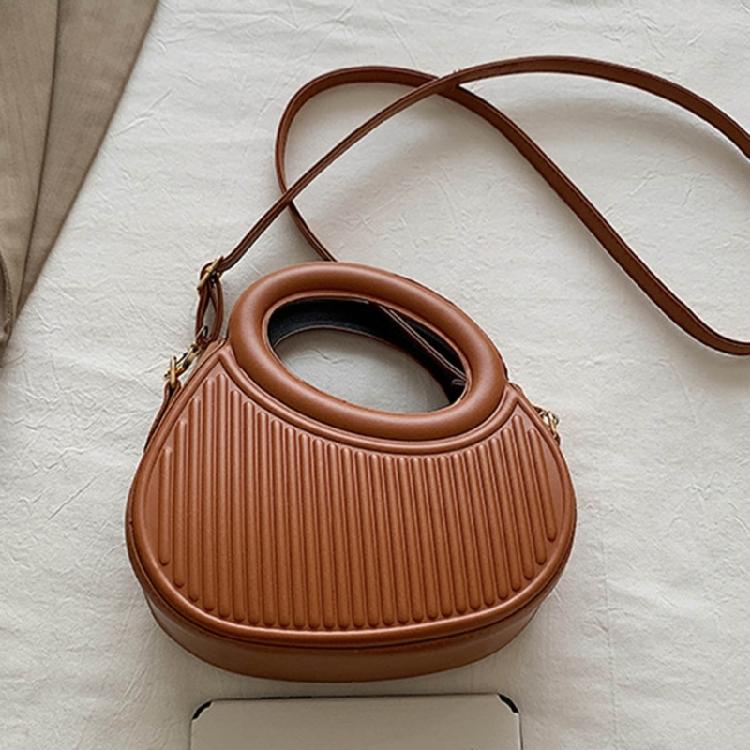 Fashionable Shoulder Bag for Women PU Messengers Bag Half Moon Crossbody Bag
