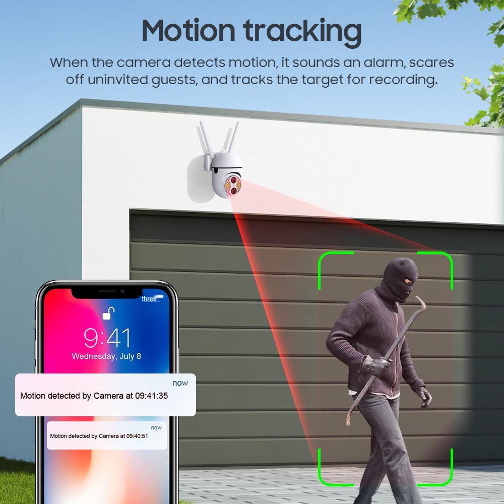 10x Zoom Wireless Auto-Tracking Mini Camera with Two-Way Audio