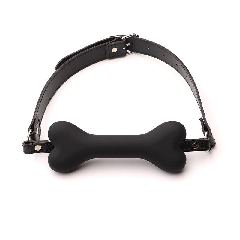 Soft Harness Mouth Silicone Dog Bone Ball Gag Open Mouth Gag Bondage Slave Gag Sex Products Sex Toys For Women