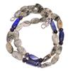 Natural Rutile Quartz Lapis Lazuli Iolite Gemstone Beads Necklace 17" UB-3134 UB-3134