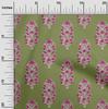 oneOone Cotton Flex Fabric Leaves & Floral Block Print Fabric By The Yard 40 Inch